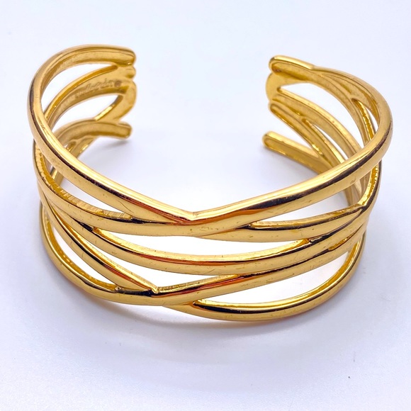 Stella & Dot Jewelry - Stella & Dot multi layer Cuff gold bangle bracelet